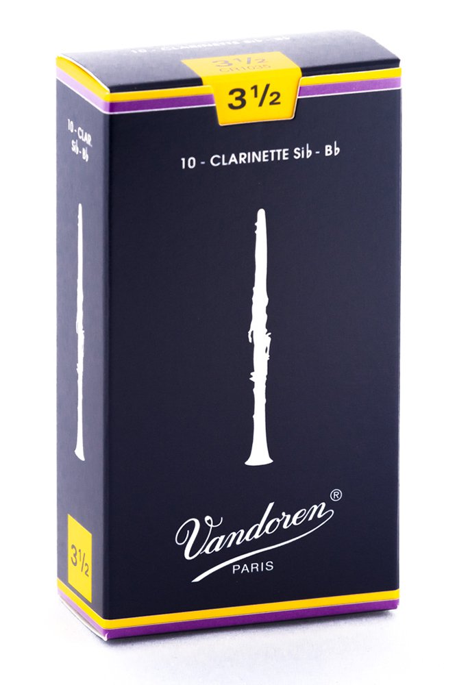 Vandoren Cr1035 Bb Clarinet Traditional Reeds Strength 35 Box Of 10