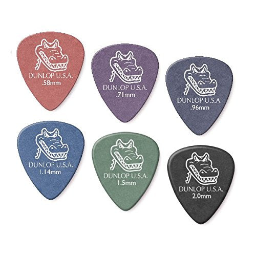 Dunlop Gator Grip Picks Sample Variety Mix Pack (2 of each gauge) 12/Players Pack