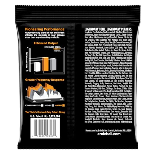 Ernie Ball Hybrid Slinky Cobalt Bass Guitar Strings, 45 105 Gauge (P02733)