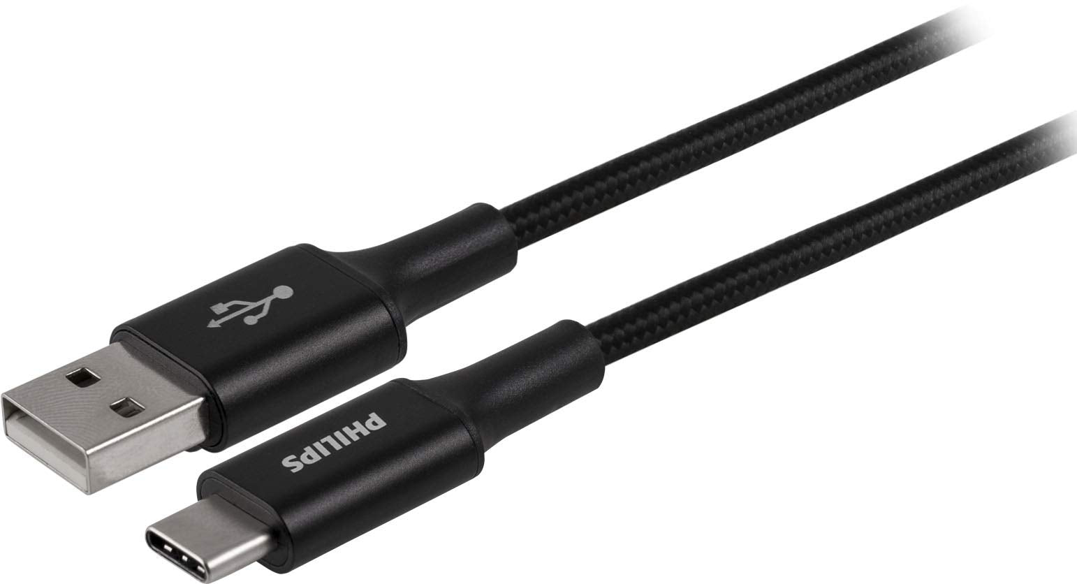 Philips Wall Charger Charging Kit, 2 Port, 12W, Usb A To Usb C, 6Ft Braided, For Iphone 12/11/Pro/Max/Xs/Xr/X/8, Ipad Pro, Samsu