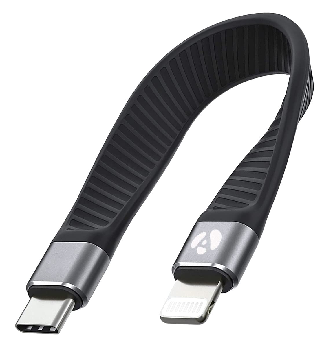 Afterplug Short USB-C to Lightning Cable, 5-inch, MFi Certified, Fast Charger for iPhone & iPad (Not Compatible with Audio DAC o