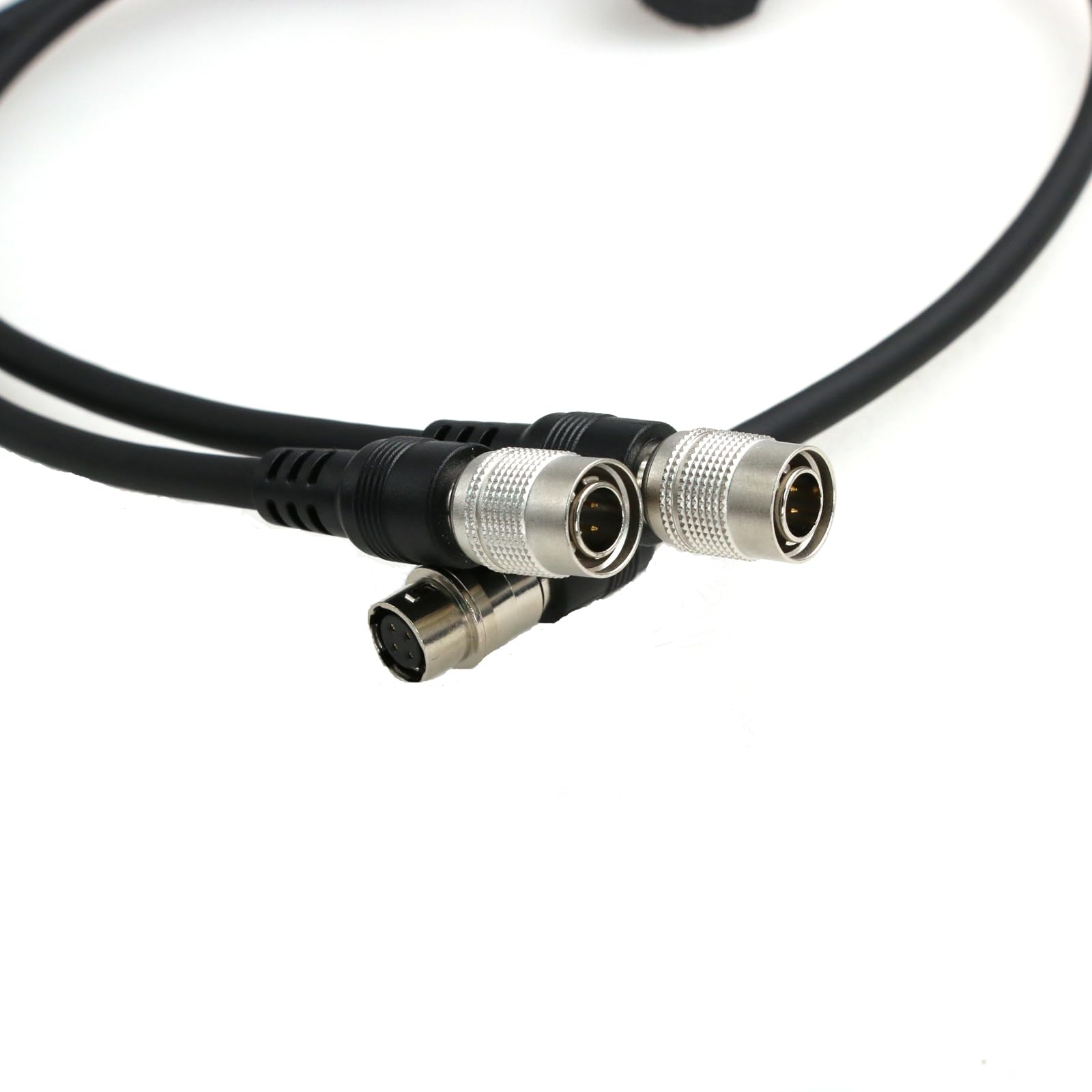 Zblzgp Hirose 4 Pin Female To Dual Hirose 4 Pin Male Y Cable For Zoom F8 Mixer Sound Devices 688 644 633