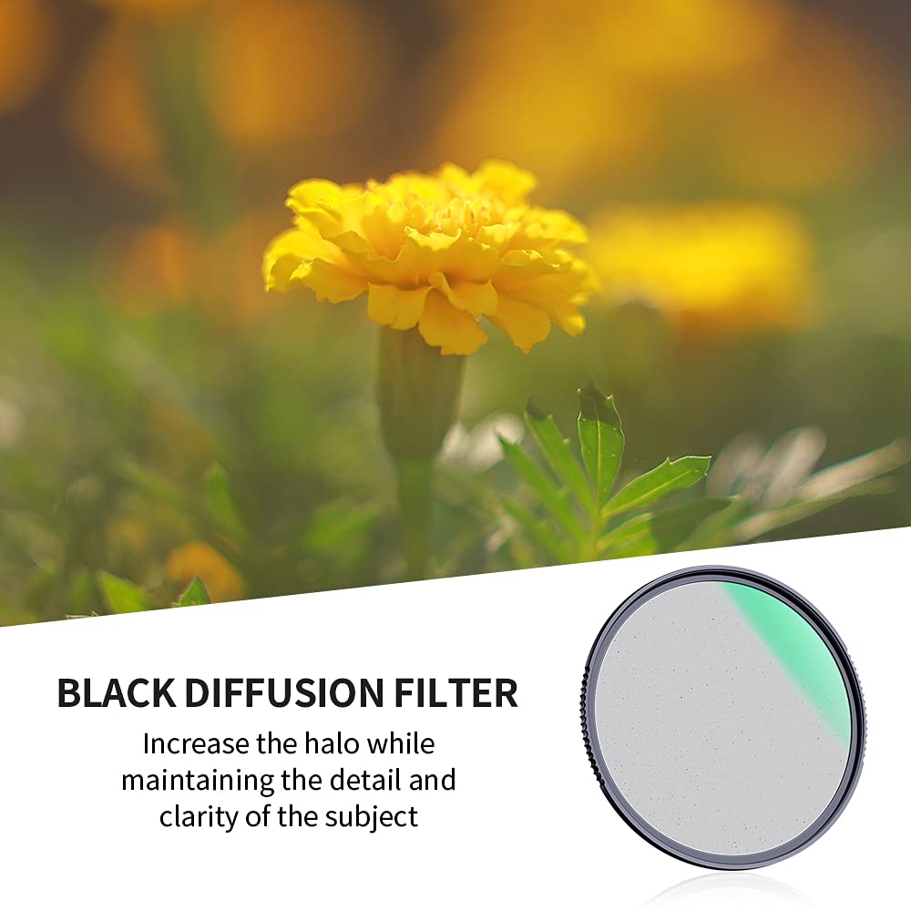 K&F Concept 67Mm Black Diffusion 1 Filter Mist Cinematic Effects Lens Filter With 28 Multi Layer Coated, Waterproof/Scratch Resi