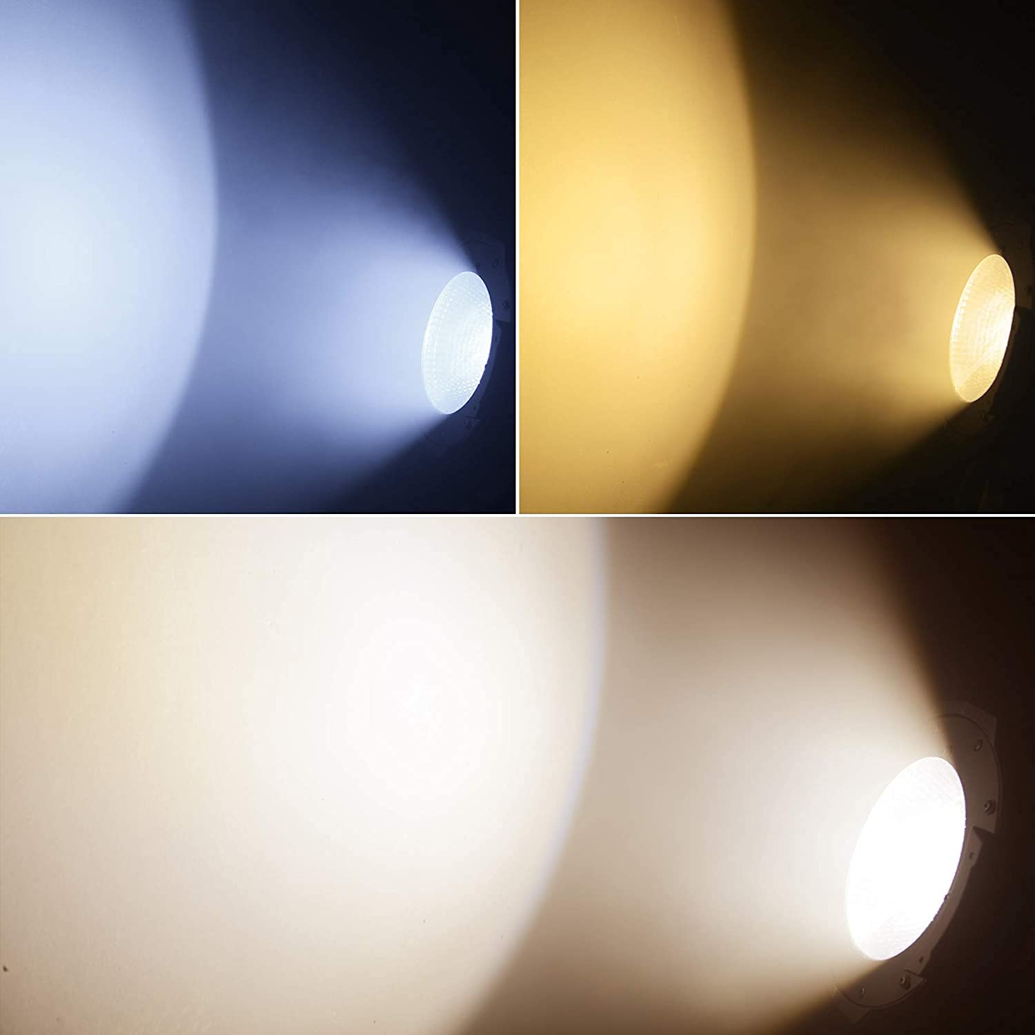 Betopper Stage Lights, 200W Cob Led Stage Spotlights, Warm & Cold White Led Par Light, Dmx/Master-Slave Lights, Spotlight/Fresne