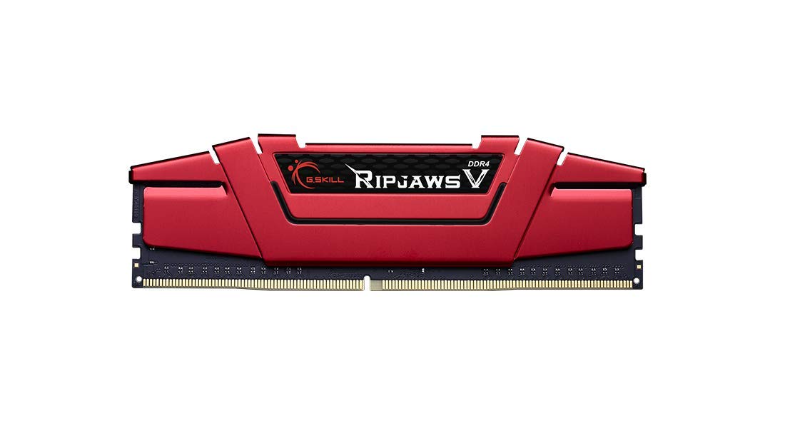 G.Skill Ripjaws V Series (Intel Xmp) Ddr4 Ram 16Gb (2X8Gb) 2400Mt/S Cl15 15 15 35 1.20V Desktop Computer Memory Udimm   Red (F4