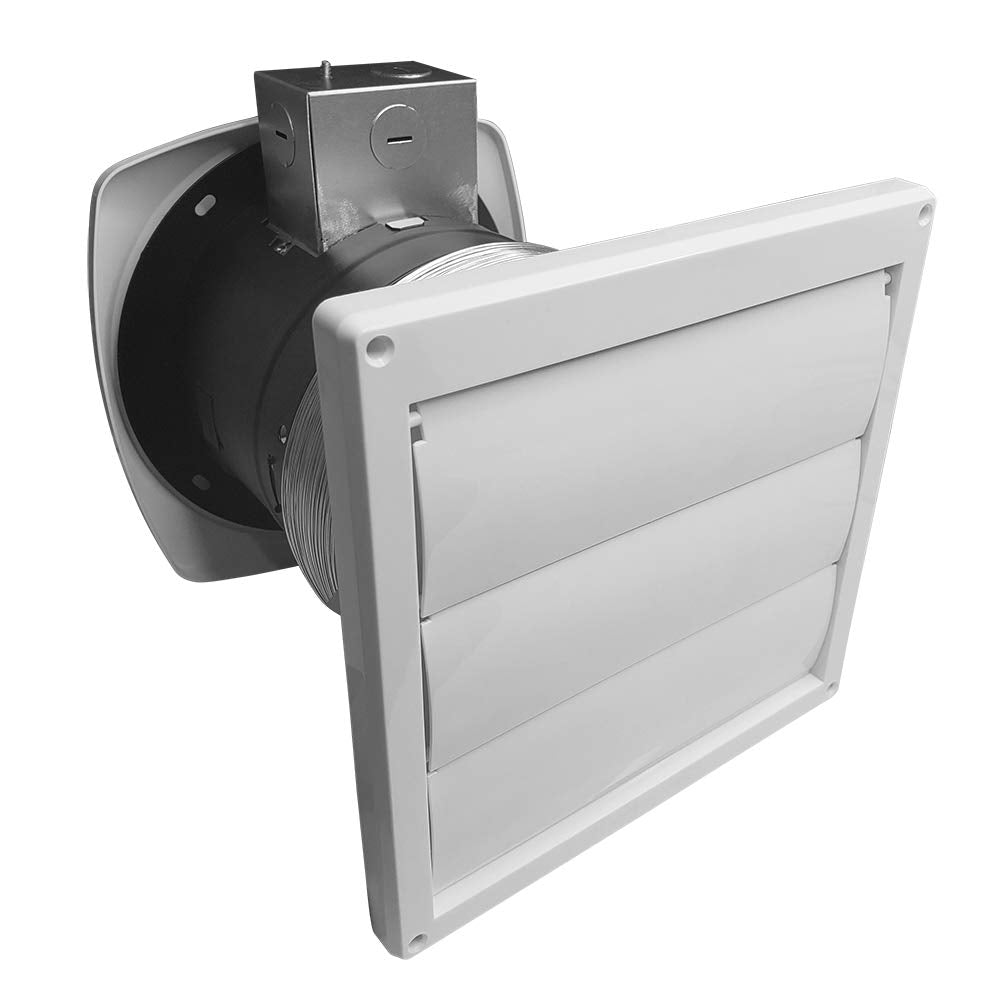 Bv Ventilation Exhaust Fan For Home, Through-The-Wall Utility Fan, 70 Cfm, 4.0 Sones, 6 Inch