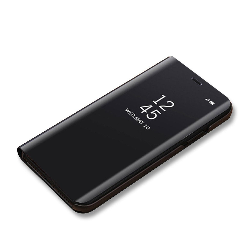 Aearl For Samsung Galaxy Note 8 Mirror Case, Plating Pc Smart Clear View Window Vertical Flip Stand Cover Full Body Protective S