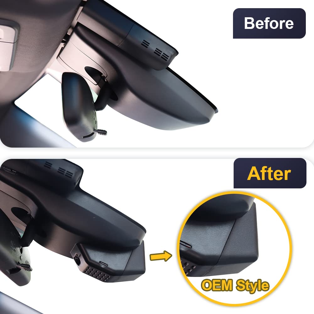 Fitcamx Front 2160P+Rear 1080P Dash Cam Adapts For Lexus Es 2019 2025 Es350 Es300H Es250 F Sport, Oem Style, Dual Hd Video, Buil