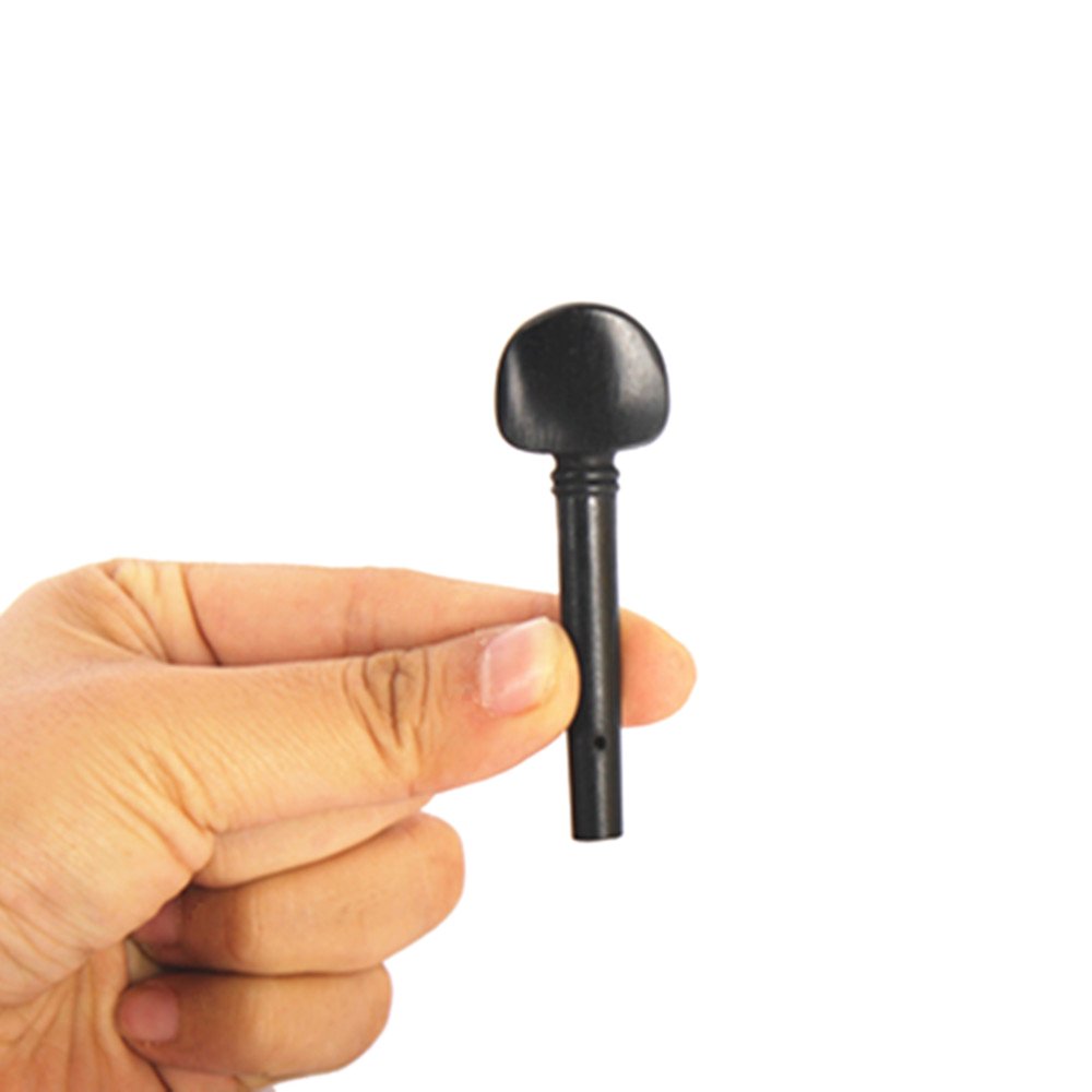 Andoer 4/4 Size Violin Fiddle Tuning Peg 4Pcs Set Ebony Wooden Replacement