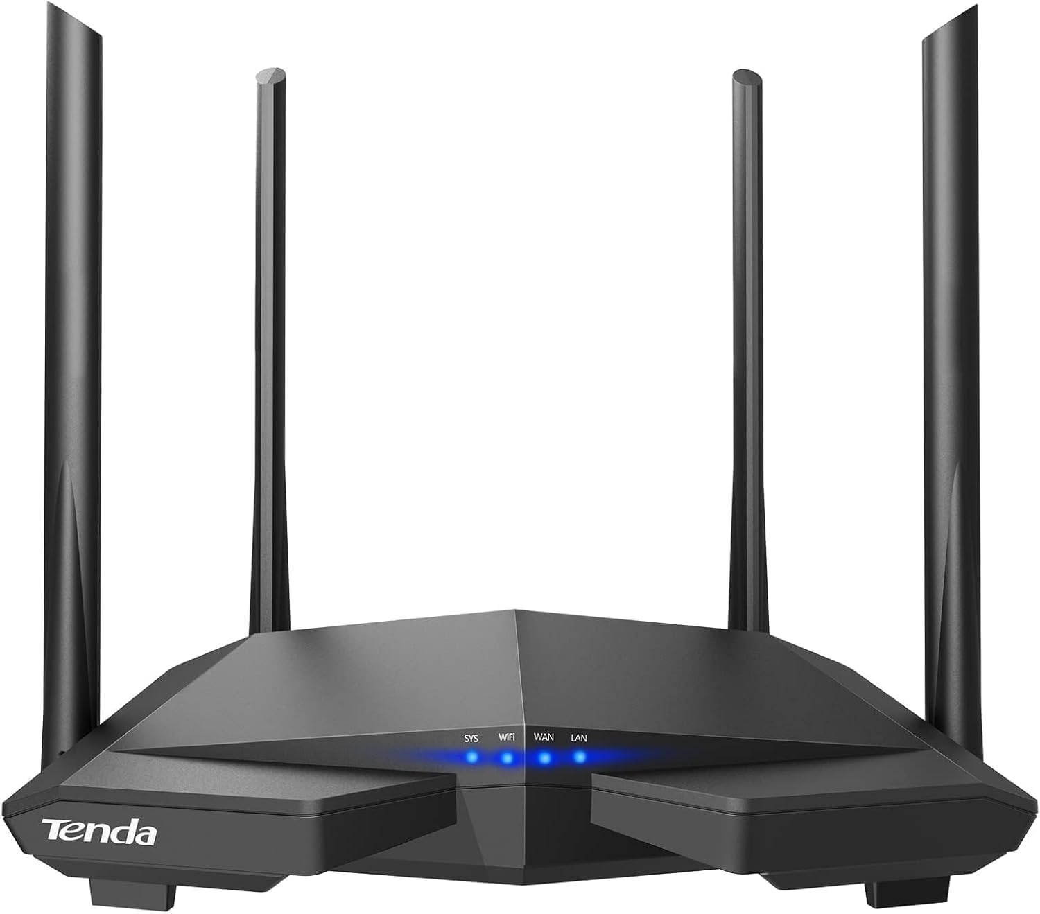 Tenda AC1200 Smart WiFi Router, High Speed Dual Band Wireless Internet Router with Smart APP, 4 x 100 Mbps Fast Ethernet Ports, 