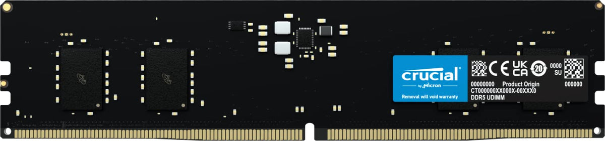 Crucial Ram 8Gb Ddr5 4800Mt/S Cl40 Desktop Memory Ct8G48C40U5