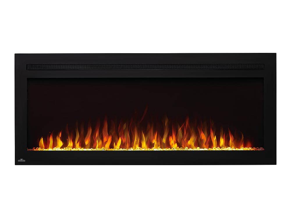 Napoleon Purview 50 Inch Wall Mount Electric Fireplace   Black, Nefl50Hi