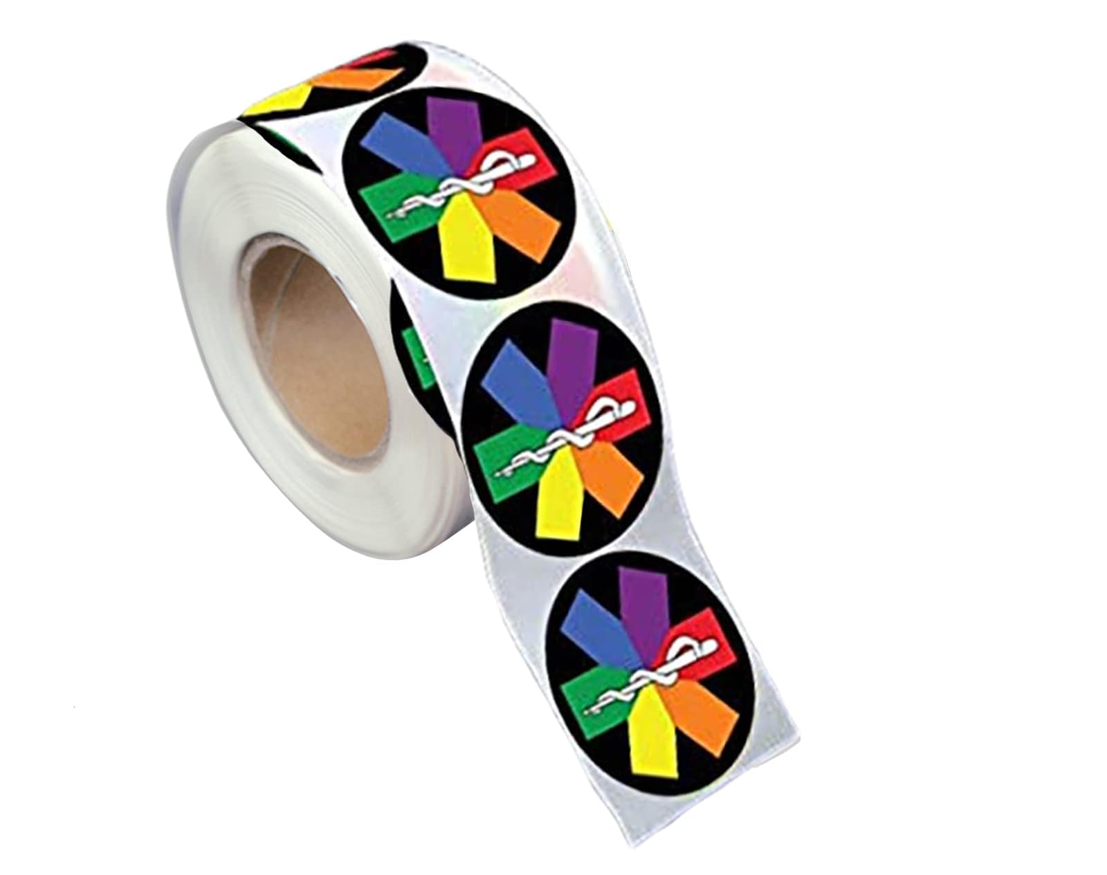 250 Rainbow Star Of Life Emt Stickers For Gay Pride, Lgbtq Awareness, Support