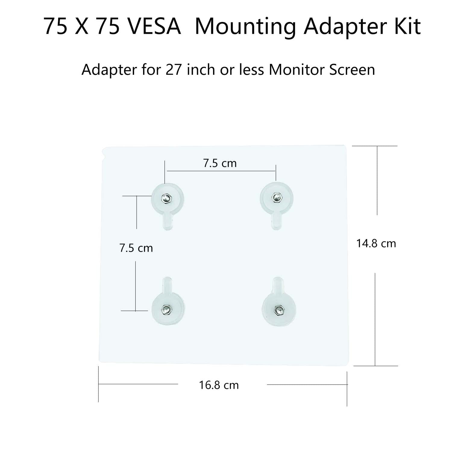 Nober Vesa Mount Adapter Bracket Kit Non Vesa Mounting Universal For 75 Vesa Monitor Arm Compatible 2 Pack