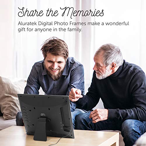 Aluratek 8 Inch Lcd Digital Photo Frame With Auto Slideshow Using Usb Sd/Sdhc (Adpf08Sf)   Black