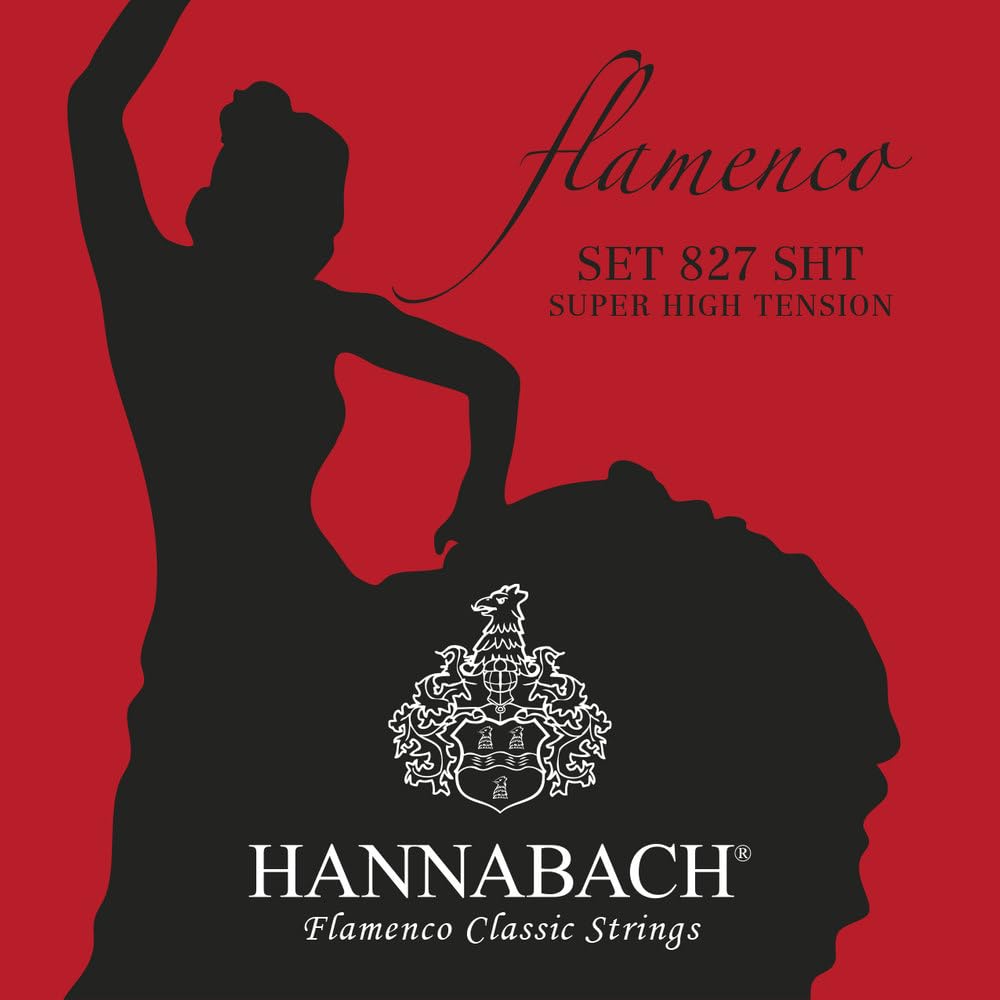 Hannabach 652947 Klassikgitarrensaiten Serie 827 Super High Tension Flamenco Classic   Satz, Silver
