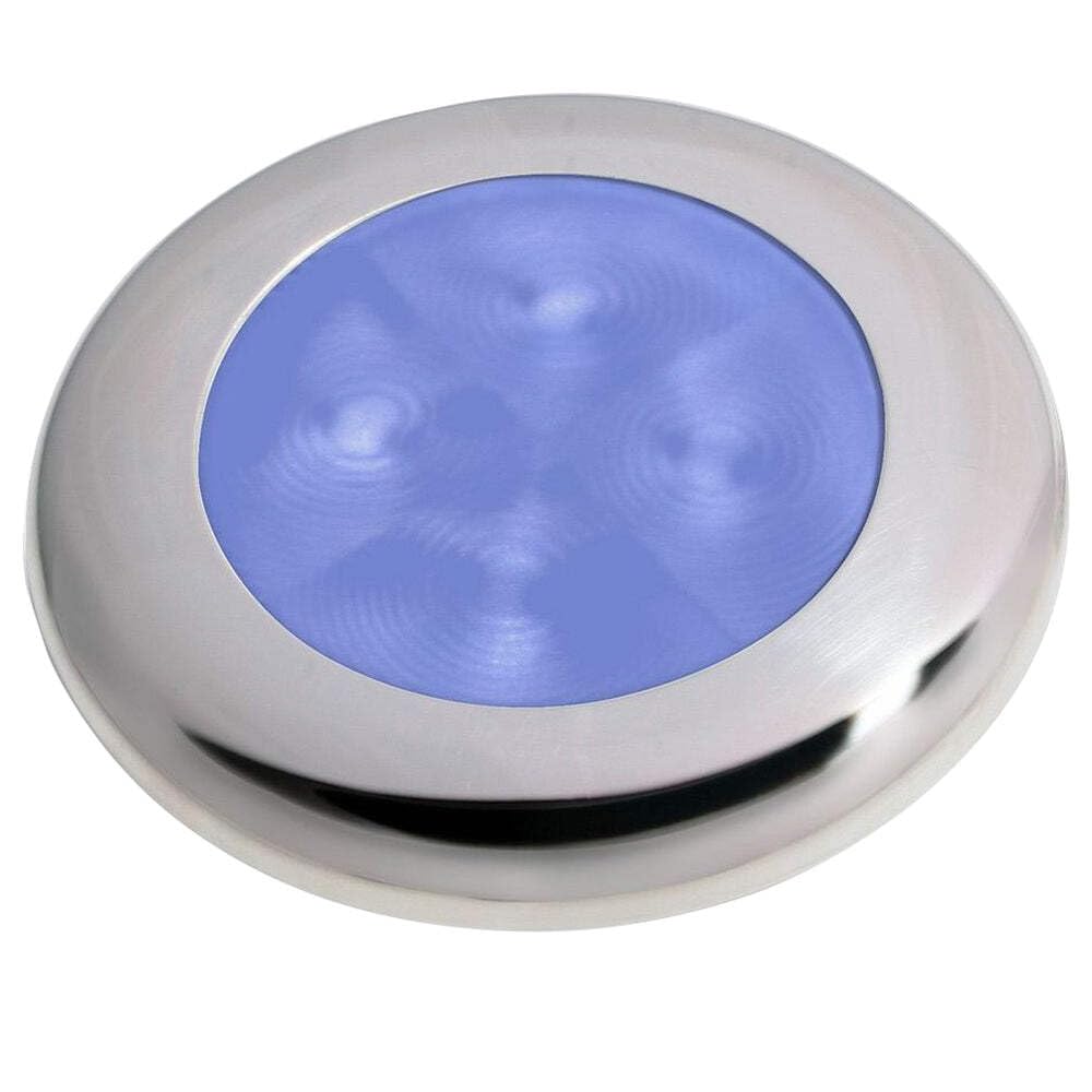 Hella Marine Polished Stainless Steel Rim Led Courtesy Lamp - Blue,WBHOMB08C24S6GX