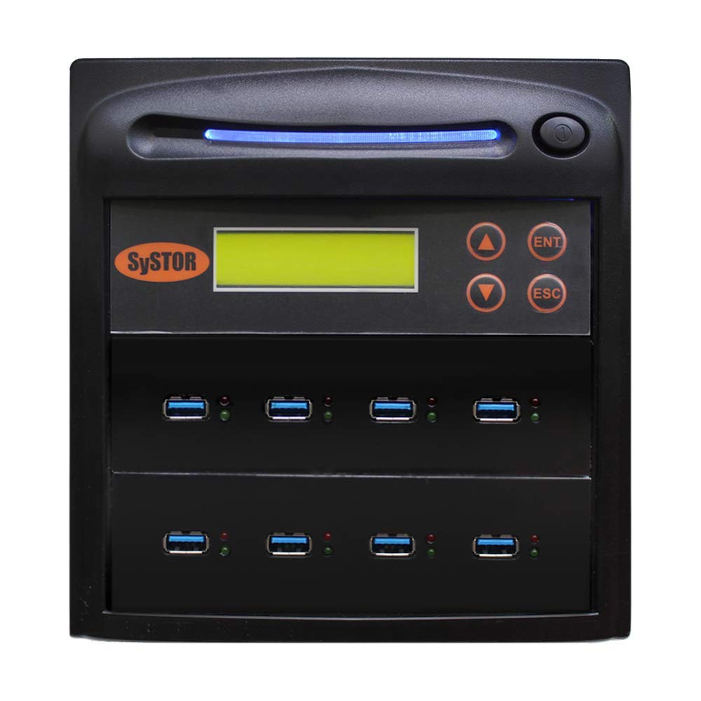 Systor 1 To 7 Usb 3.0/3.1 Duplicator & Sanitizer 18Gb/Min   Standalone Multiple Flash Memory Copier & Storage Drive Eraser, Copy