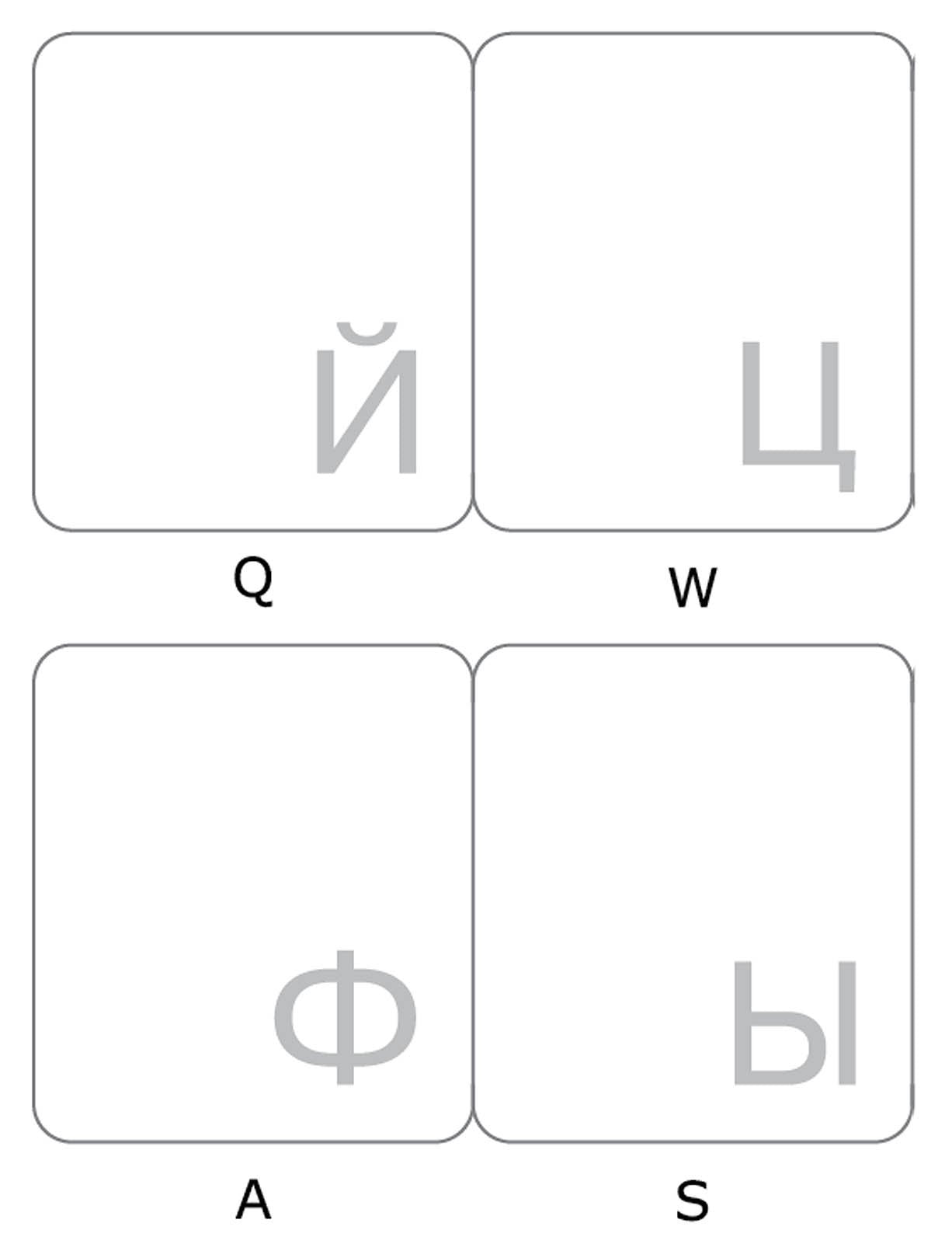 Online Welcome Russian With White Lettering Keyboard Stickers Transparent For Computers Laptops Desktop Keyboards