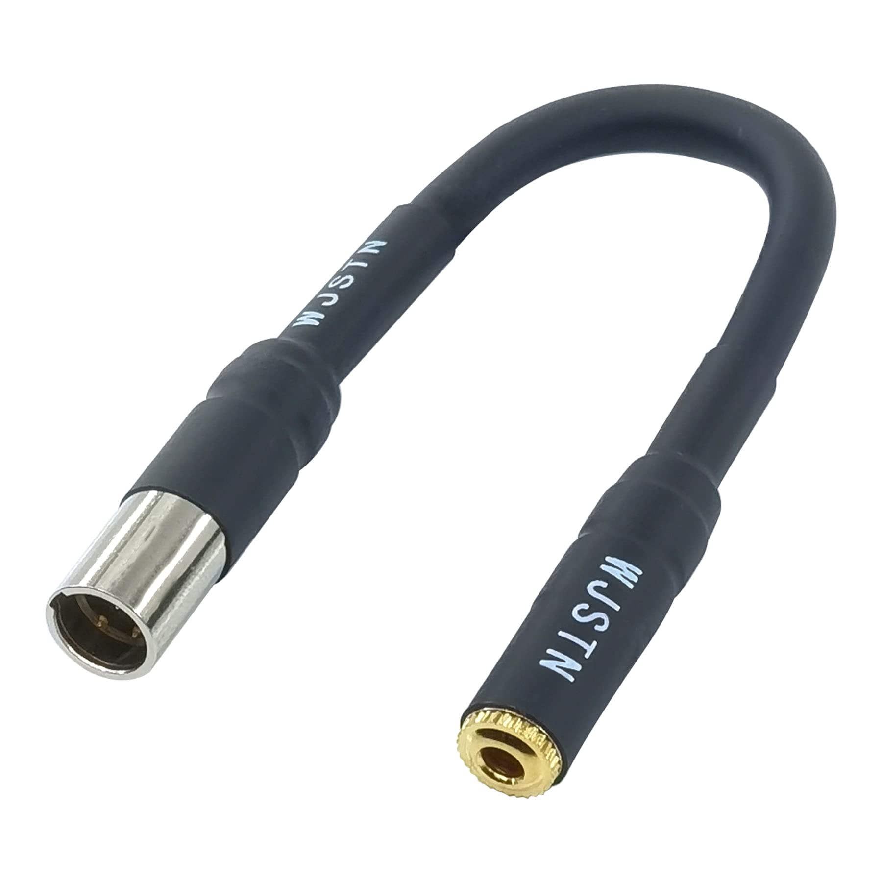 Wjstn 3 Pin Mini Xlr Male To 3.5Mm Female Trs Stereo Balanced Adapter Cable