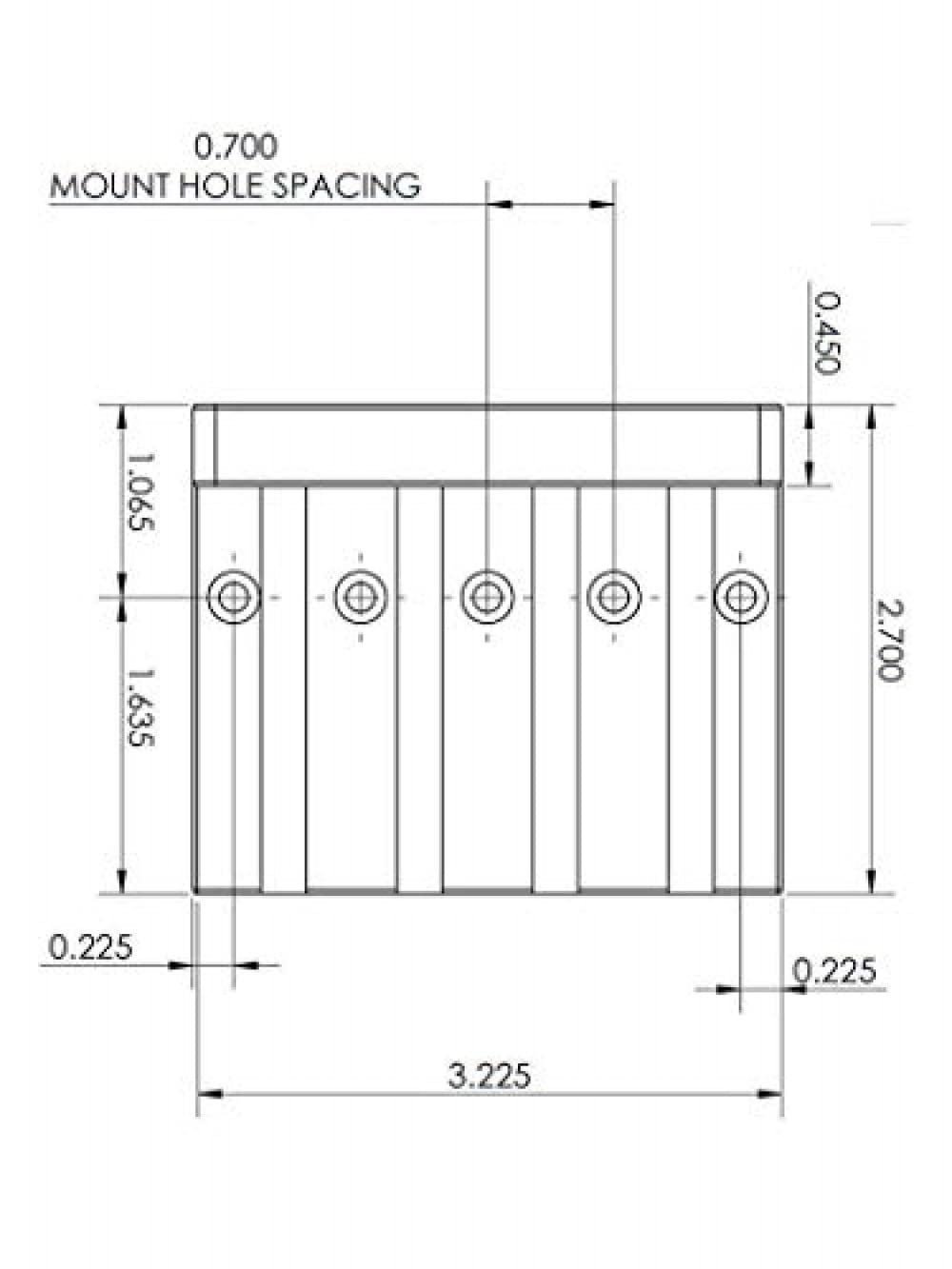 Hipshot Kickass High Mass Bass Bridge For 5 Bolt Fender, Chrome