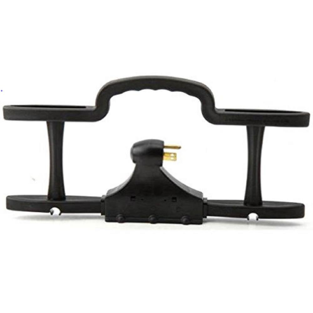 Woods Rack Cord Management System With Three Outlet Power Tap