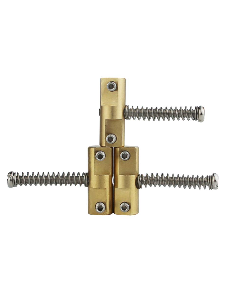 Guyker Brass Compensated Bridge Saddles Set Of 3 10.8Mm Barrel In Tune Bridge Saddle With Wrench Compatible With Vintage Style T