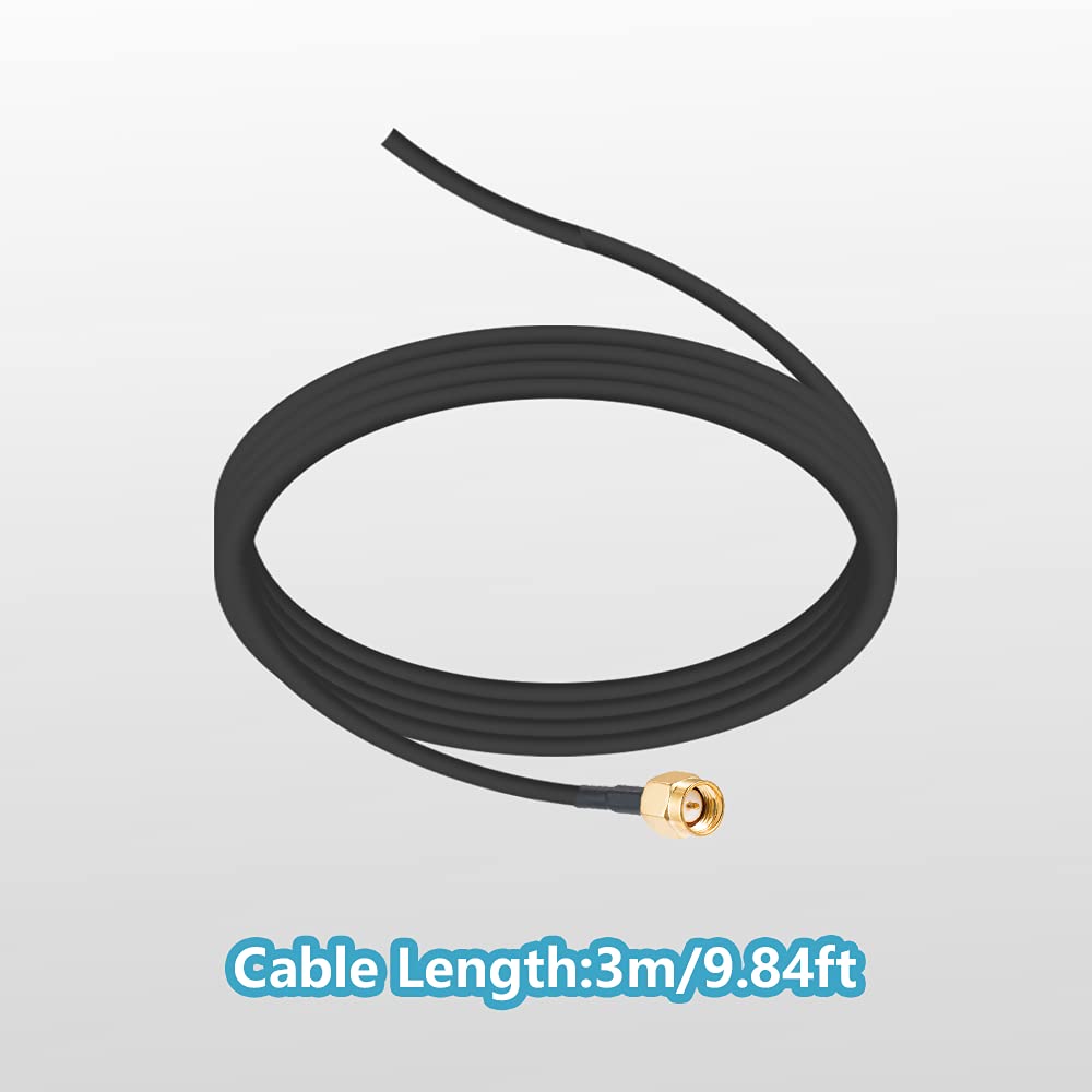 Pobady 433 Mhz Antenna 3Dbi Sma Male Adapter 3M Rg174 Cable Magnetic Base Omni Direction For Raspberry Pi Nfc Gsm Ism Cul Usb Cc