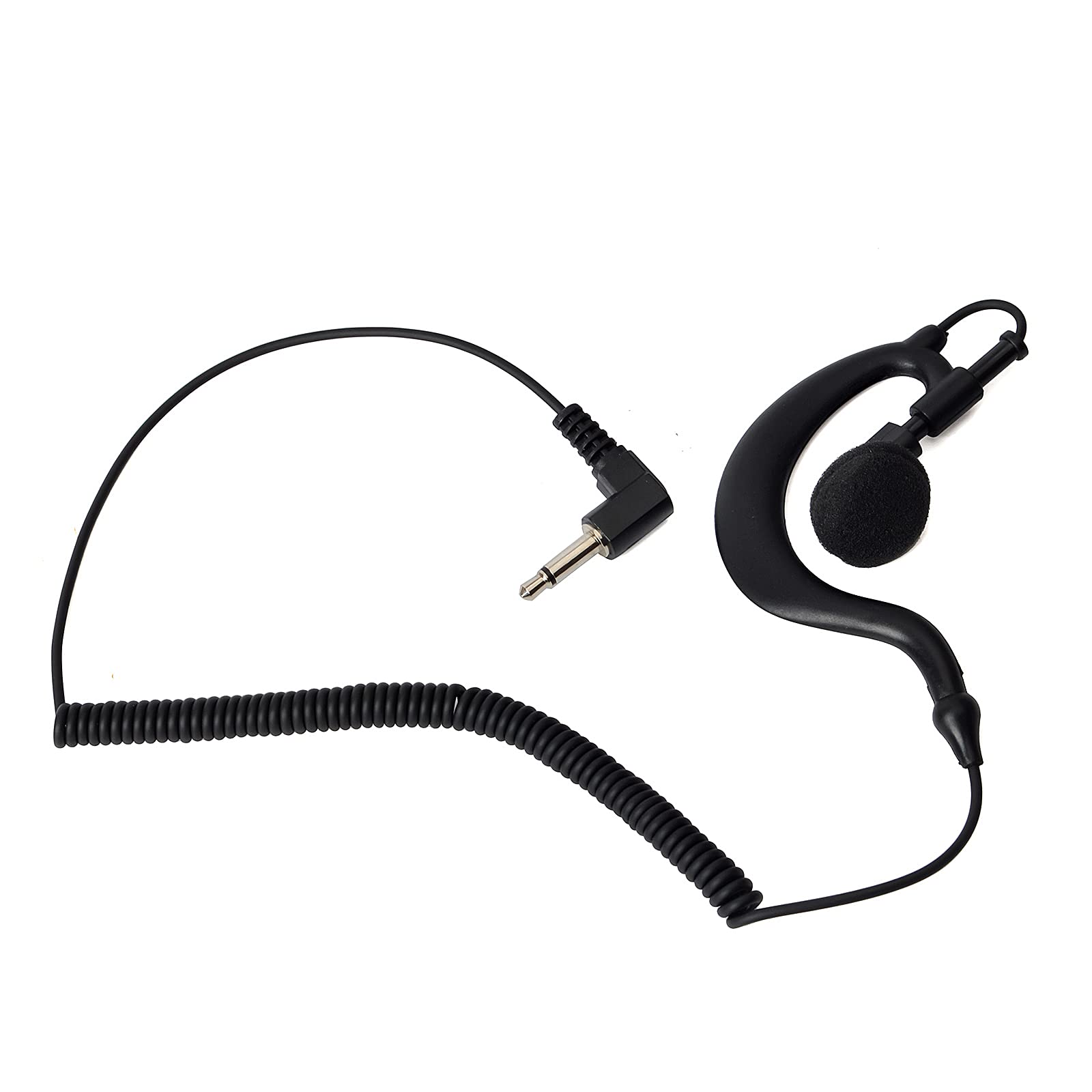 G Shape Soft Ear Hook Earpiece Headset 3.5Mm Plug Ear Hook Listen Only Ham Radio Earpiece/Headset Hys Tc 617 Receiver/Listen Only Earpiece For 2 Way Motorola Icom Radio Transceivers