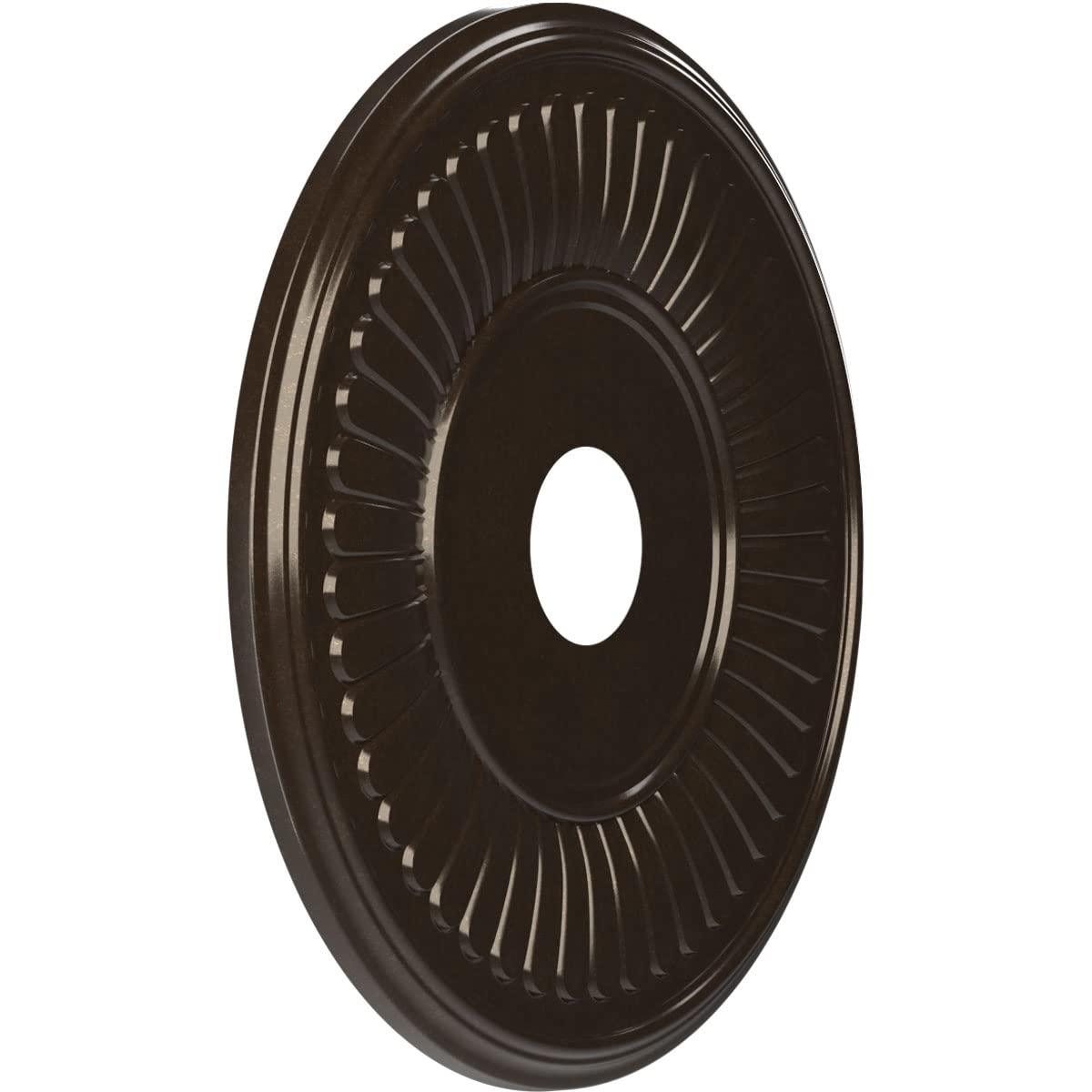 Ekena Millwork Cmp19Beeru Berkshire Thermoformed Pvc Ceiling Medallion (Fits Canopies Up To 8 3/8), 19Od X 3 1/2Id X 1P, Univers
