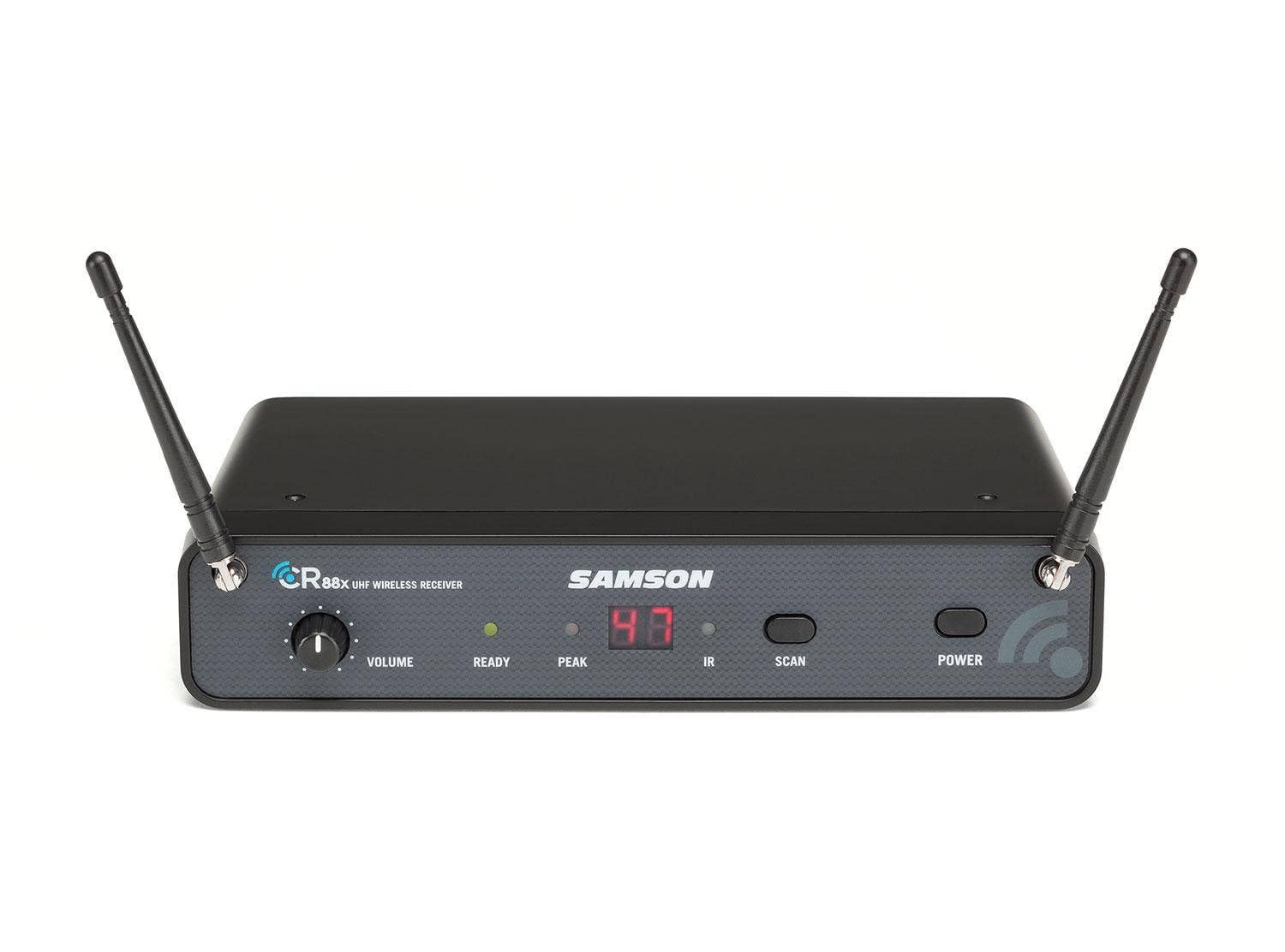 Samson Technologies Concert 88X Guitar Wireless System (D Band) (Swc88Xbgt-D), Black