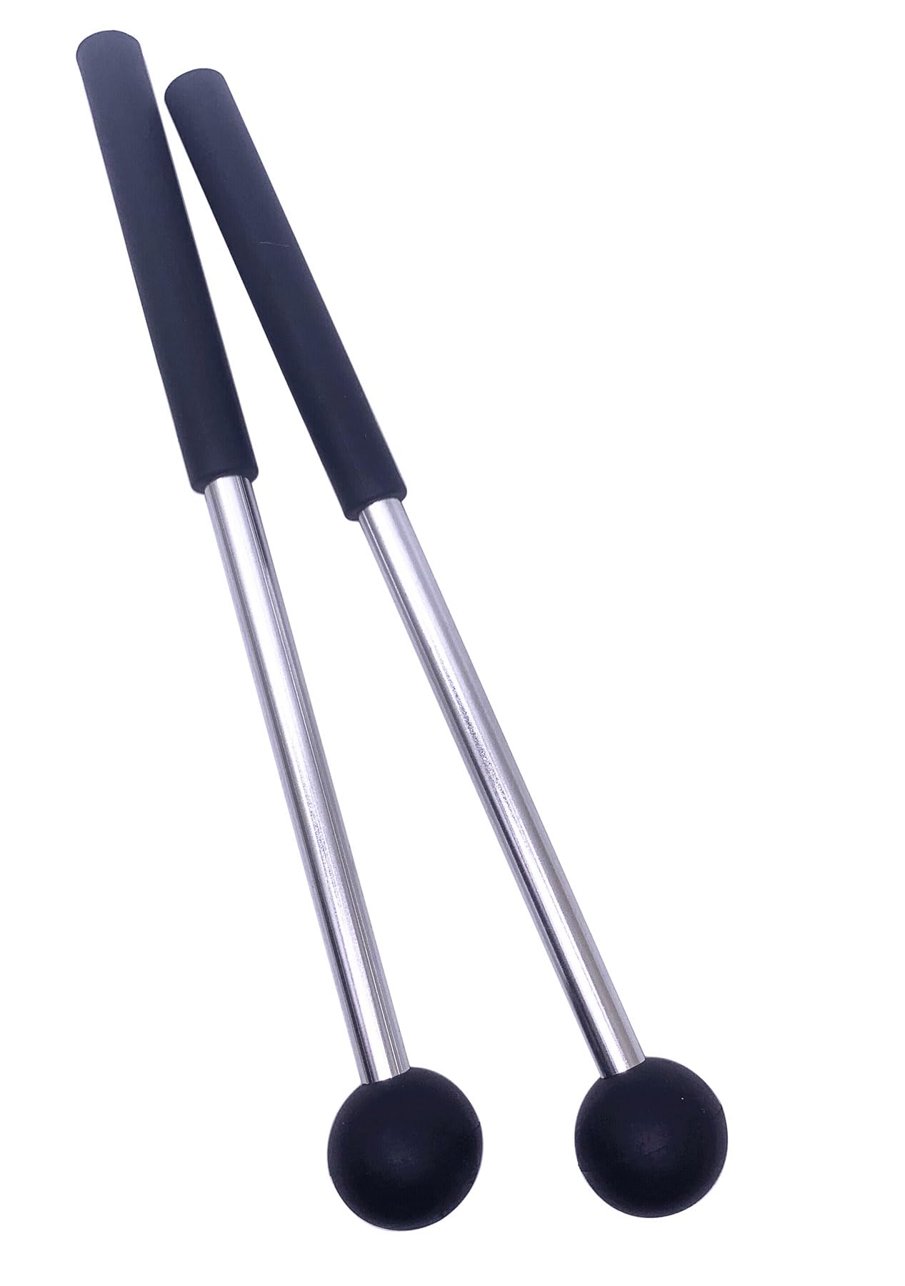Tuoren Black Xylophone Mallets Glockenspiel Sticks Rubber Mallets Percussion Sticks For Tongue Drum, Glockenspiel, Xylophone, Ch