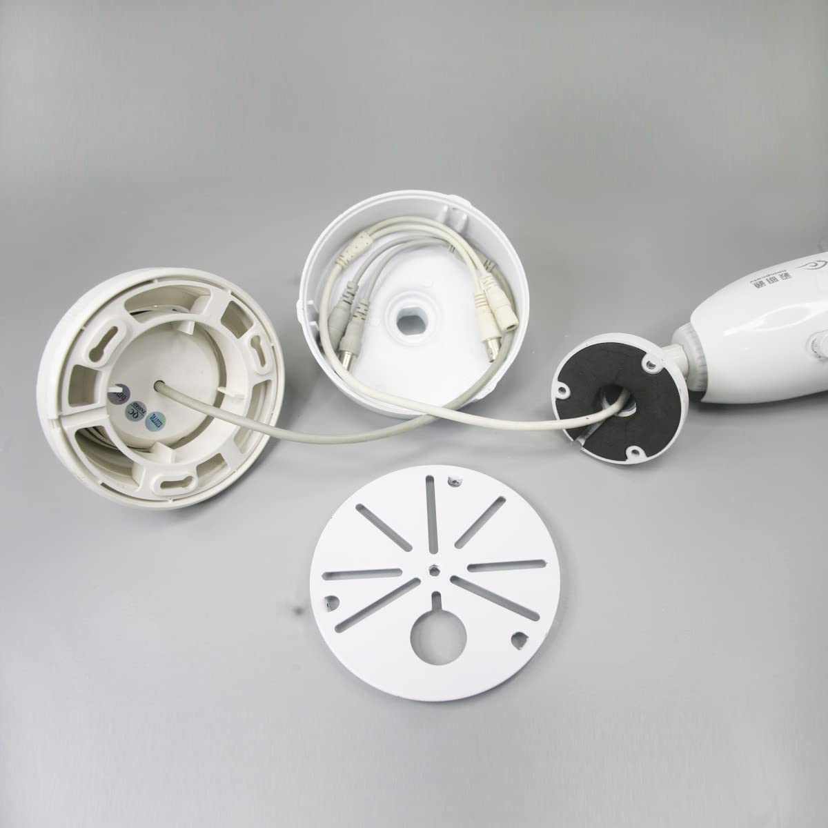 compcctv Dome Camera Mount Bracket, L49 Aluminium Wall Mount, White Universal CCTV/IP Camera Holder