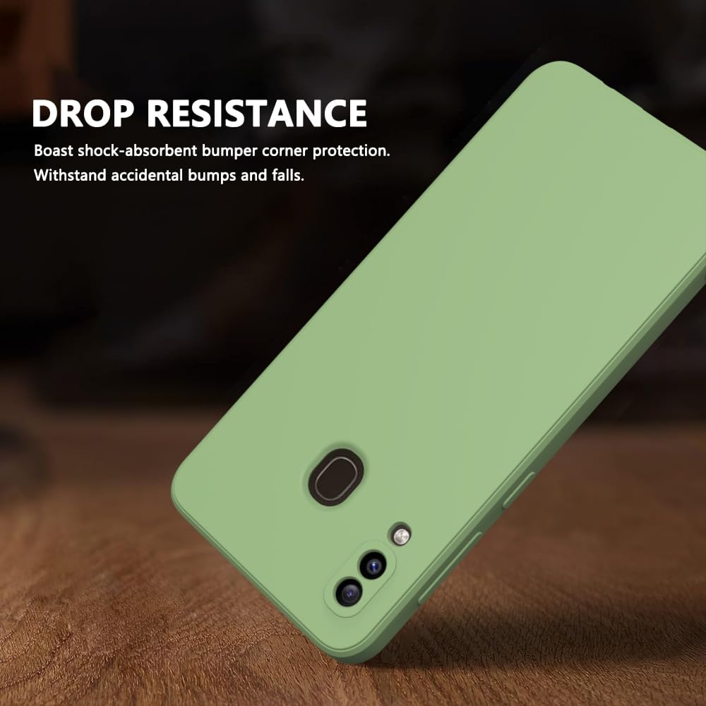 Wogroo For Samsung Galaxy A20 Case Green, A30 Case Scratch Resistant With Soft Touch, Slim Thin Phone Cover For Samsung Galaxy A