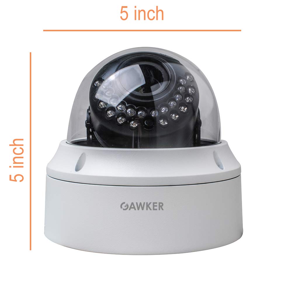 Gawker G830Qhdw Dome Cctv Security Camera 1080P 4 In 1 Hd Tvi (Default) /Ahd/Cvi/Cvbs,True Day&Night,Ip66 Vandal Proof,2.8 12Mm