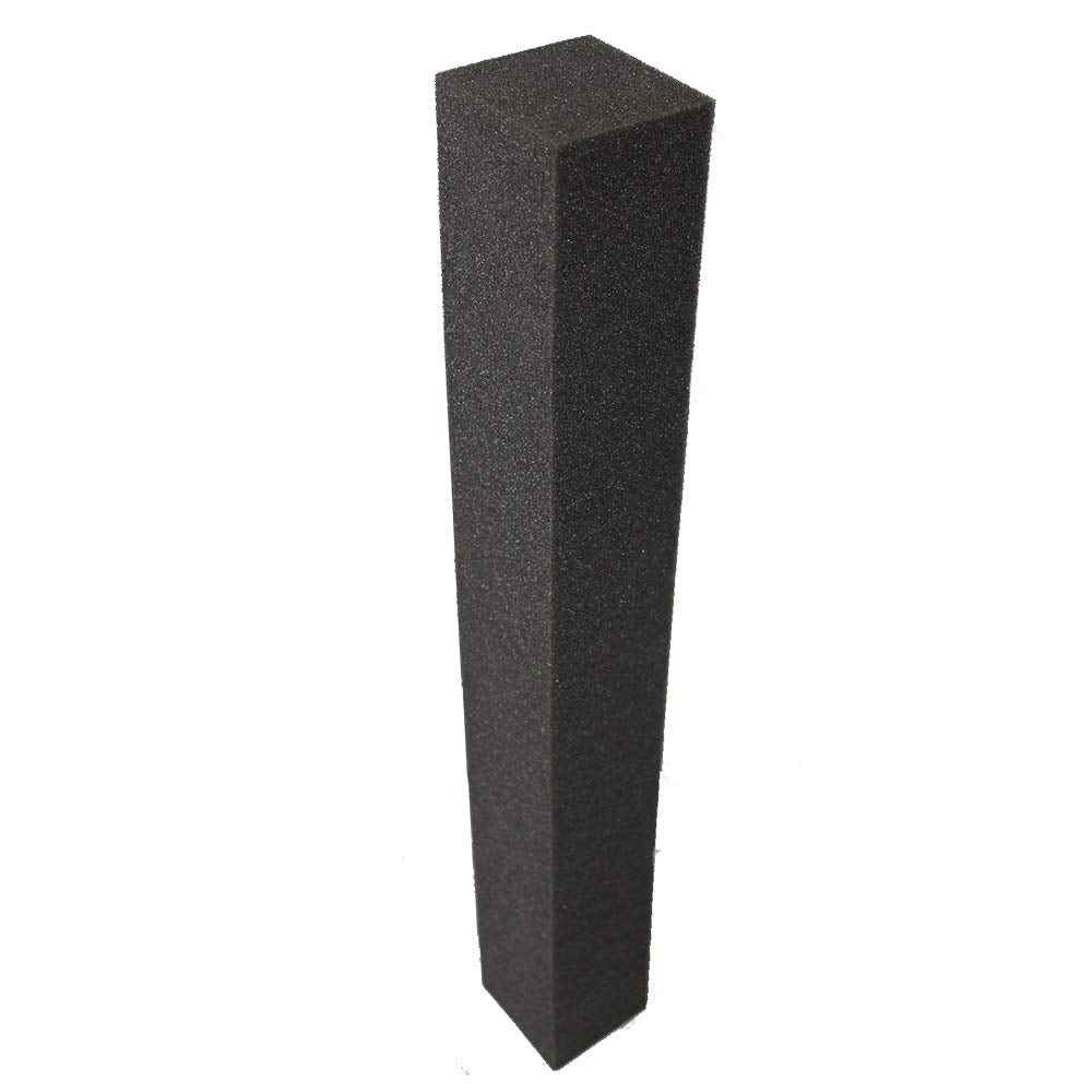 Set Of 2   Acoustic Foam Studio Corner Block Wall Finish Acoustic 3'' X 3'' X 24''   Color: Charcoal