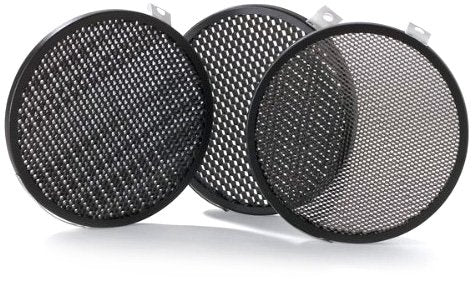 Bowens Bw 1864 Set Of 3 Disc Grids, 1/8 Inch, 3/16 Inch, 1/4 Inch Fits Bw 1863 And Bw 1882 (Black)
