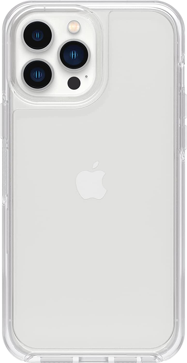 Otterbox Iphone 13 Pro Max & Iphone 12 Pro Max Symmetry Series Case   Clear, Ultra Sleek, Wireless Charging Compatible, Raised E