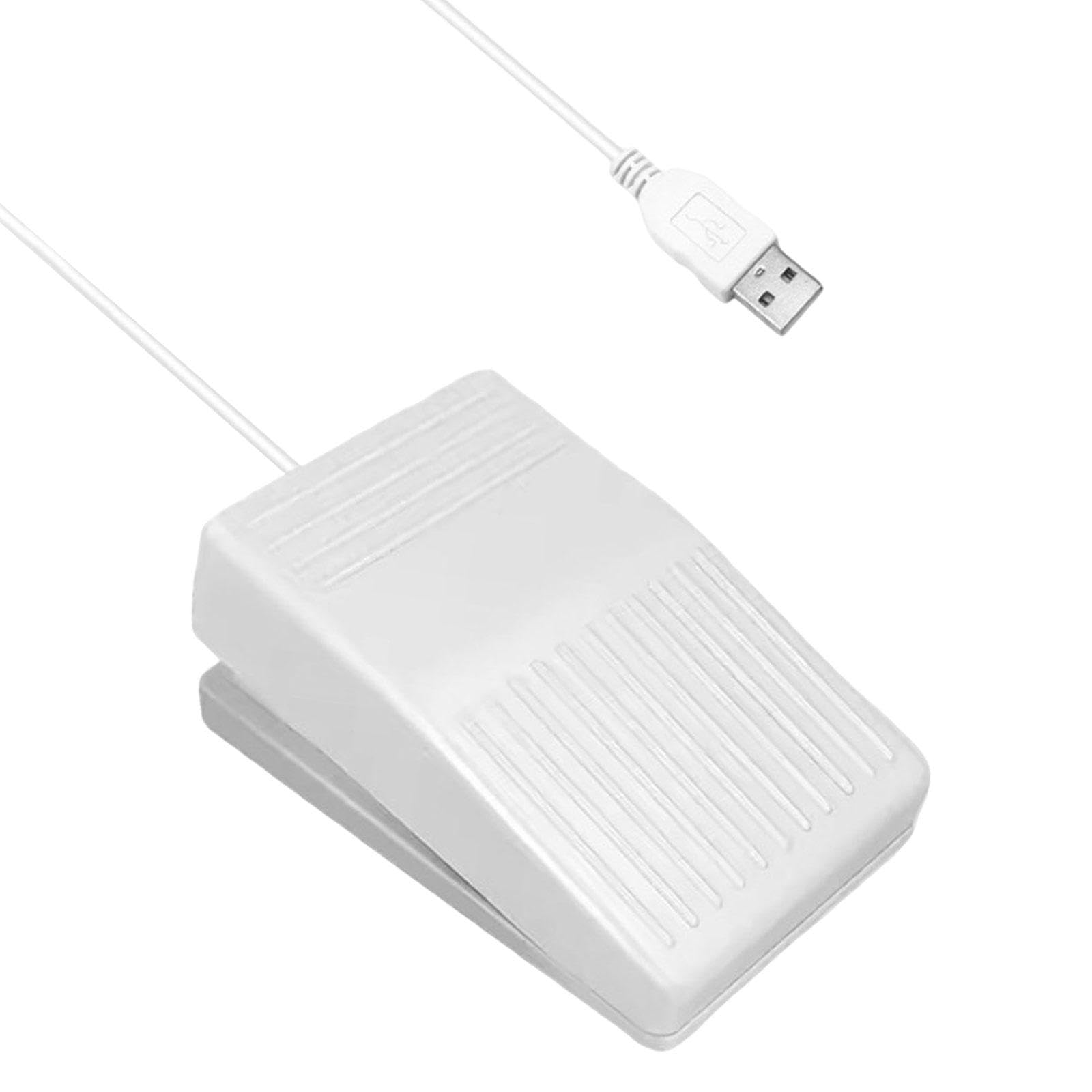 Enakshi Usb Foot Control Action Pedal Professional Accessory Push To Talk Foot Pedal White|Computers/Tablets & Networking | Keyb