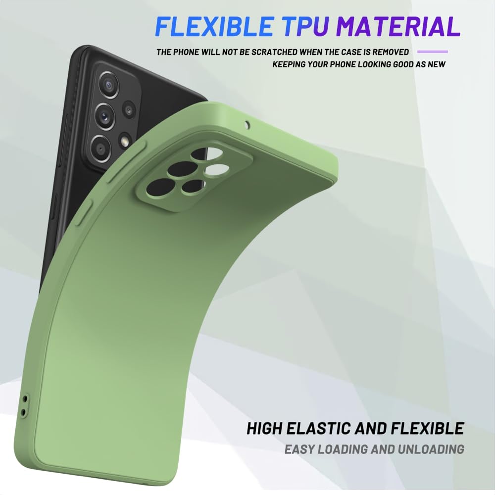 Wogroo For Samsung Galaxy A53 5G Case Green, Scratch Resistant With Soft Touch, Slim Thin Phone Cover For Samsung Galaxy A53 5G
