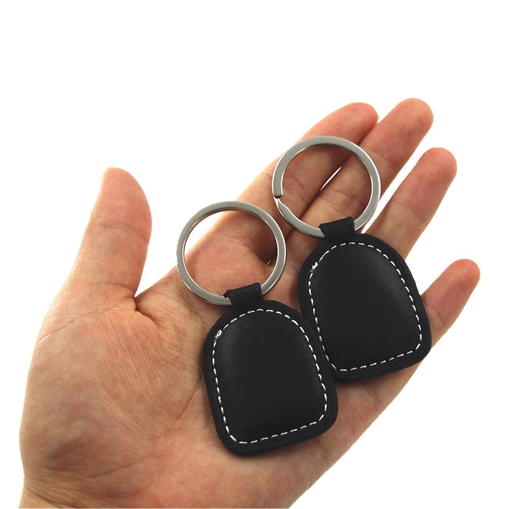 Xcrfid T5577 T5557 T5567 Em4305 Rewritable Leather Access Control Lf Key Ring Tag Keychains Keyfob For Copy Duplicate Door Acces