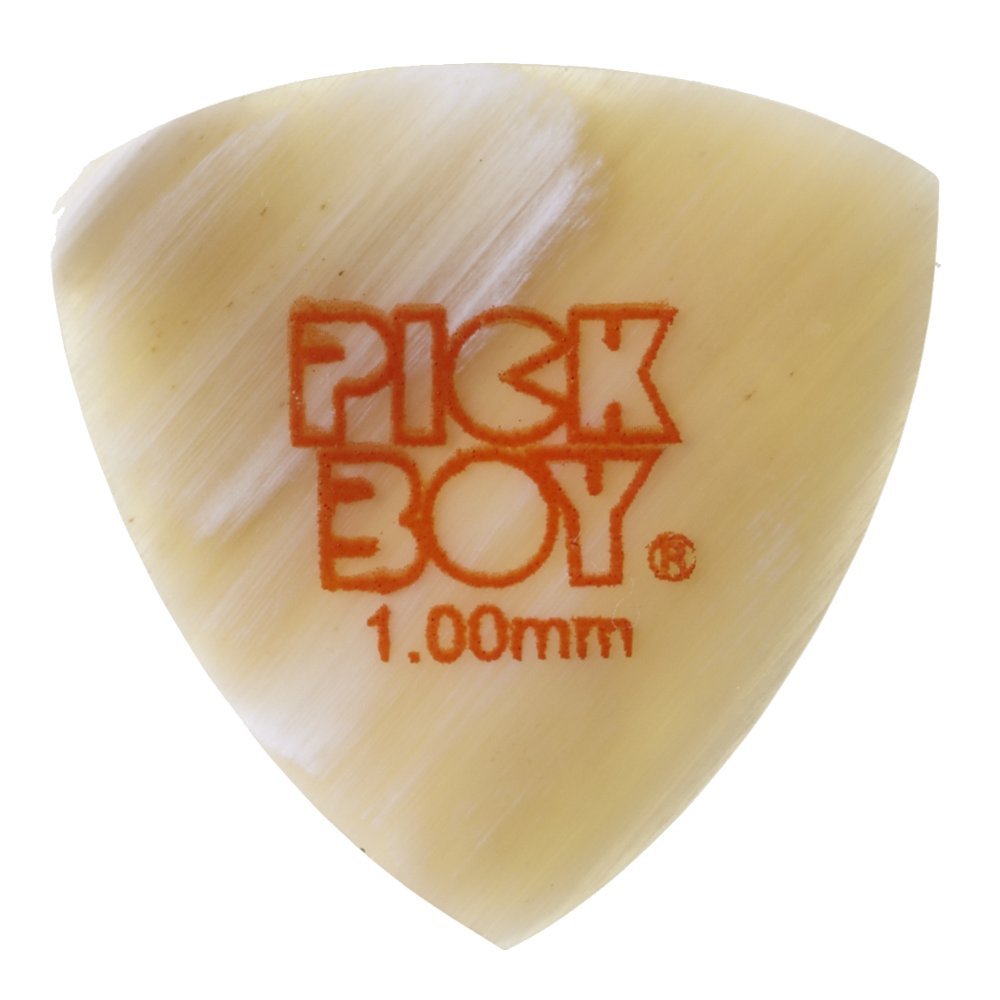 Pickboy Pbcfsp100 HandShaped Guitar Picks, Natural Horn, Triangle, 1 Pick