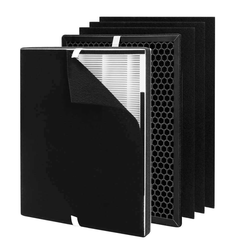 Breabetter Xp360 Replacement Filter Set Compatible With Purafide Xp360 Purifier, With 1 True Hepa Filter + 1 Activated Carbon Fi