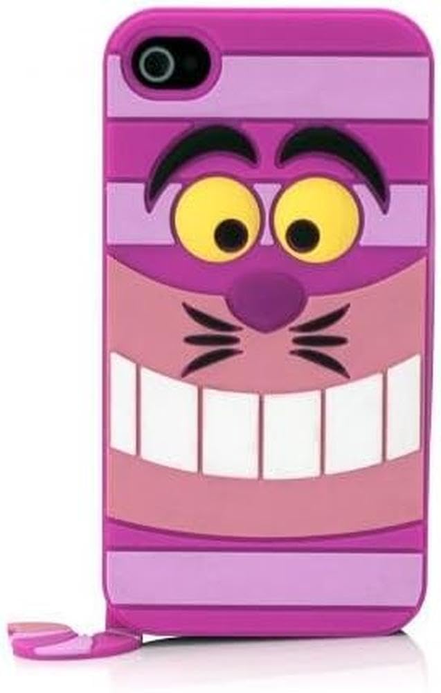 Disney IP1656 Character Suit Silicone Case for iPhone 4/4S - 1 Pack - Retail Packaging - Cheshire Cat