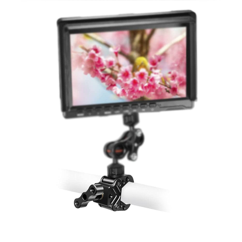 Happypopo Super Clamp Camera Clamp Mount With 1/4'' Thread Bottom Clamp For Gopro Camera ,Ronin,Lcd Field Monitor, Led Lights, F
