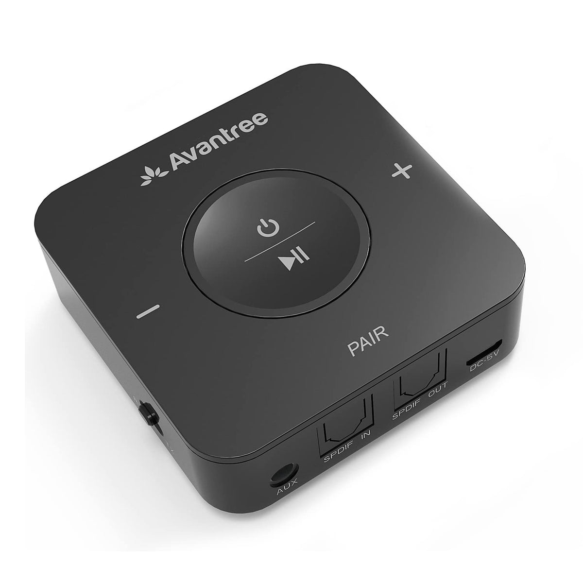 Avantree Tc417 Bluetooth Transmitter Receiver For Tv, Optical Digital Toslink, Volume Control For 3.5Mm Aux, Rca, 20H Playtime, 