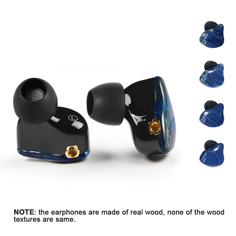 DCMEKA A09 HiFi In-Ear Monitor Headphones - Dual Dynamic Driver IEM with Detachable MMCX Cable