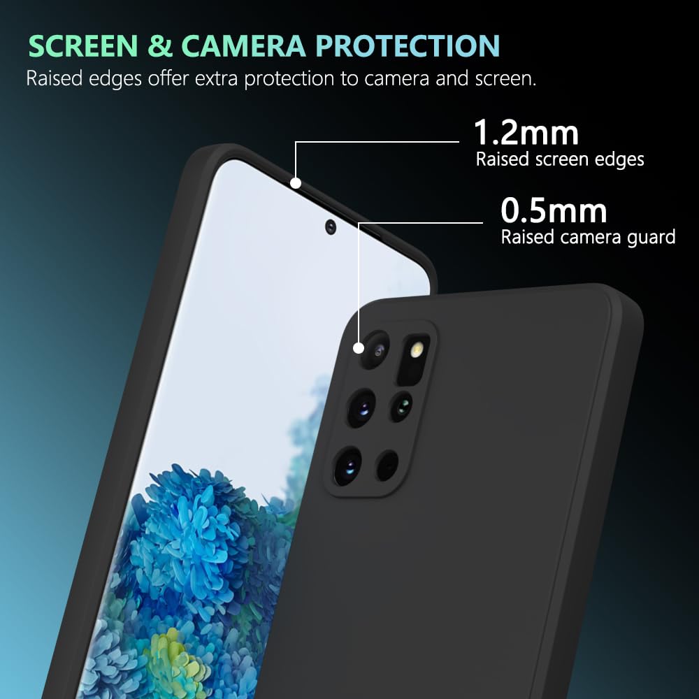 Wogroo For Samsung Galaxy S20 Plus Case Black, Scratch Resistant With Soft Touch, Slim Thin Phone Cover For Samsung Galaxy S20 P