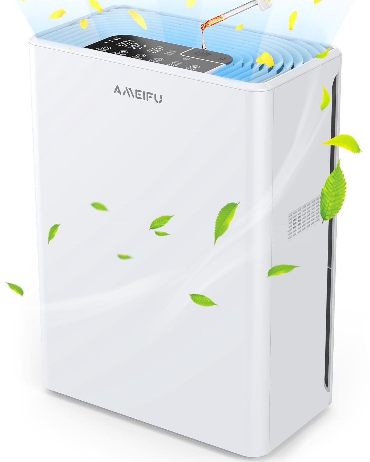 Air Purifiers For Home Large Room Up To 1740Sq.Ft, H13 True Hepa Air Purifiers For Pets Hair, Dander, Smoke, Pollen, 3 Fan Speed