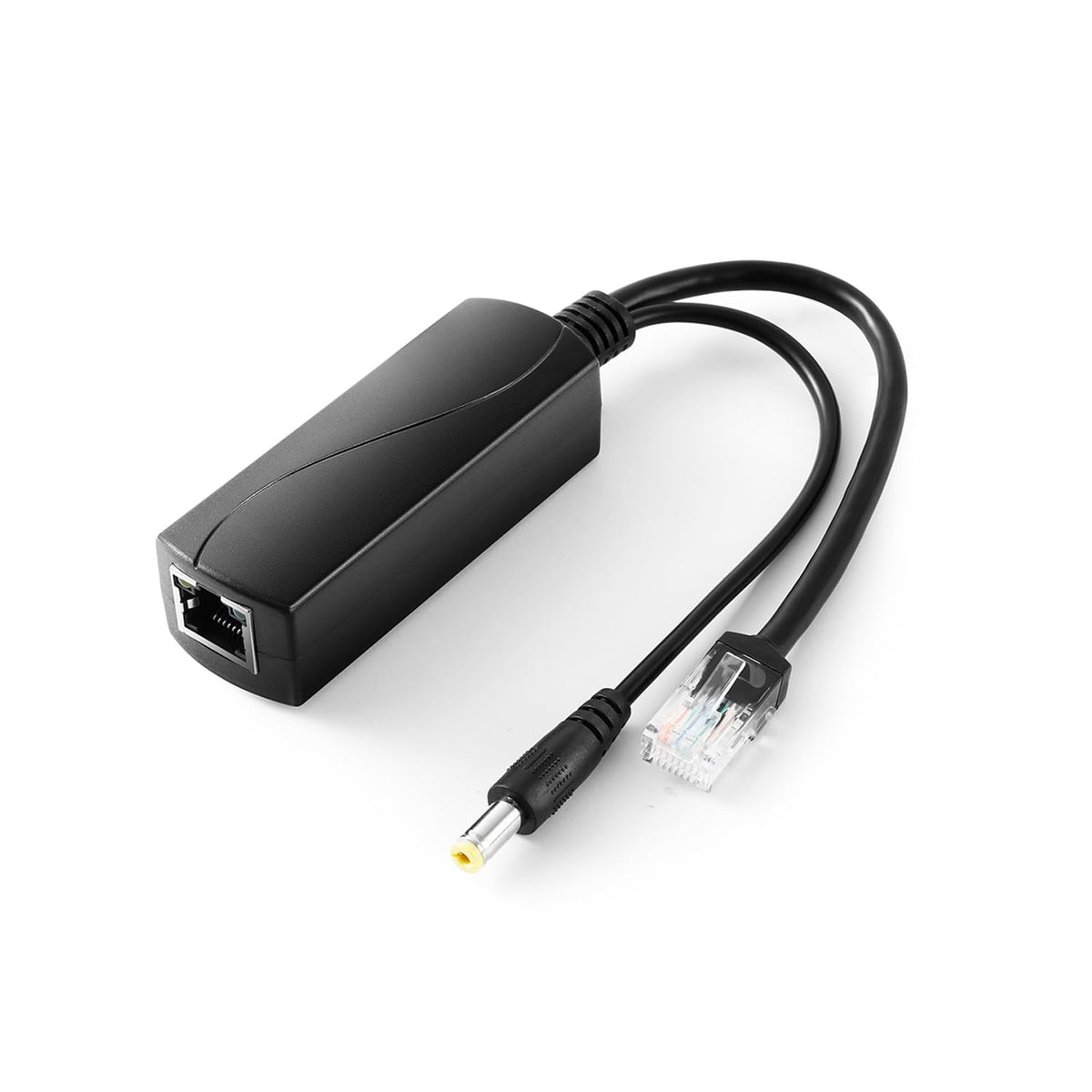 Active Poe Splitter 12V 1A Output With Ieee 802.3Af Standard Compliant 10,100Mbps Power Over Ethernet Splitter Adapter For Security Ip Camera Cctv Surveillance Device 5.5X2.1Mm (Ps5712P Black)